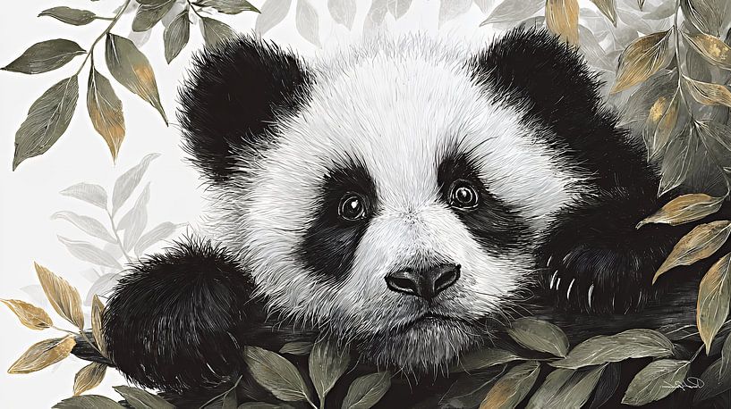 Panda bear / Panda bear by Gelissen Artworks