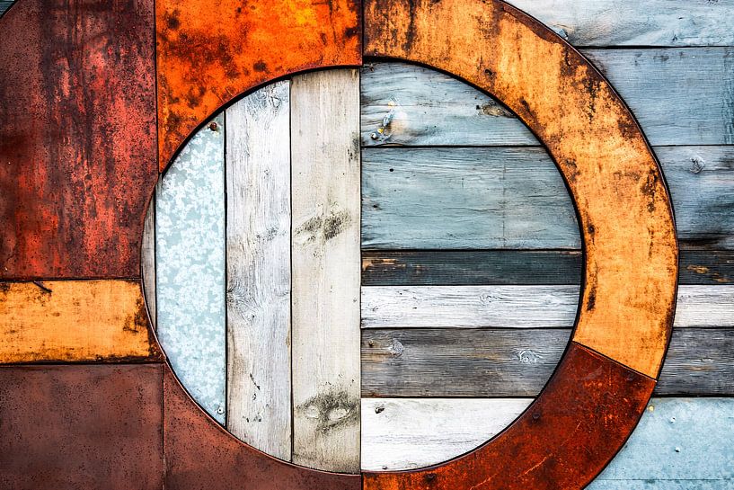 Design abstrait en bois et métal par Art & Soul Creations