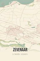 Alte Landkarte von Zevenaar (Gelderland)