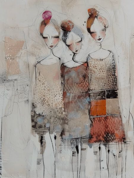 Freundinnen, Illustration von Studio Allee