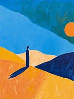 Kontemplation im Stil von Edvard Munch II