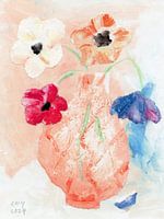 Anemonen in Glasvase