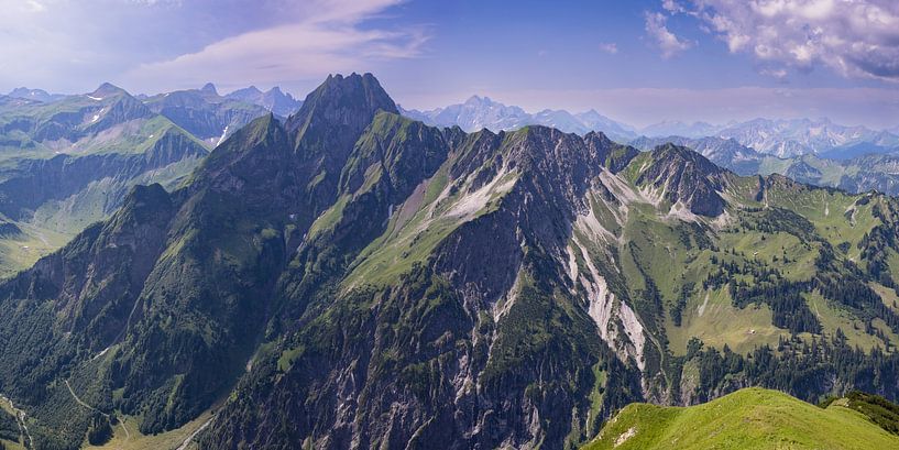 Panorama de montagne du Laufbacher-Eckweg à Höfats, 2259m, Alpes d'Allgäu par Walter G. Allgöwer