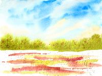 Frühsommer - abstrakte Landschaft