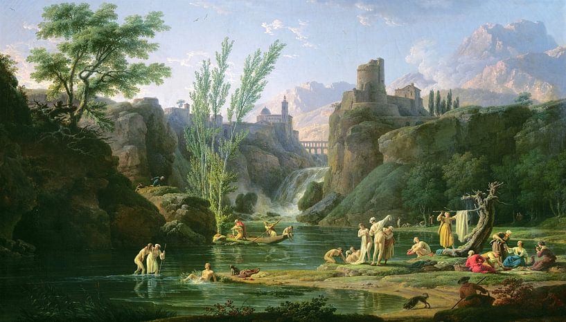 Claude Joseph Vernet,Morgen Die Badenden von finemasterpiece